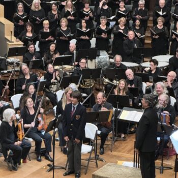 Chorister Arthur performing Chichester Psalms with Cantare Con Vivo, March 2024